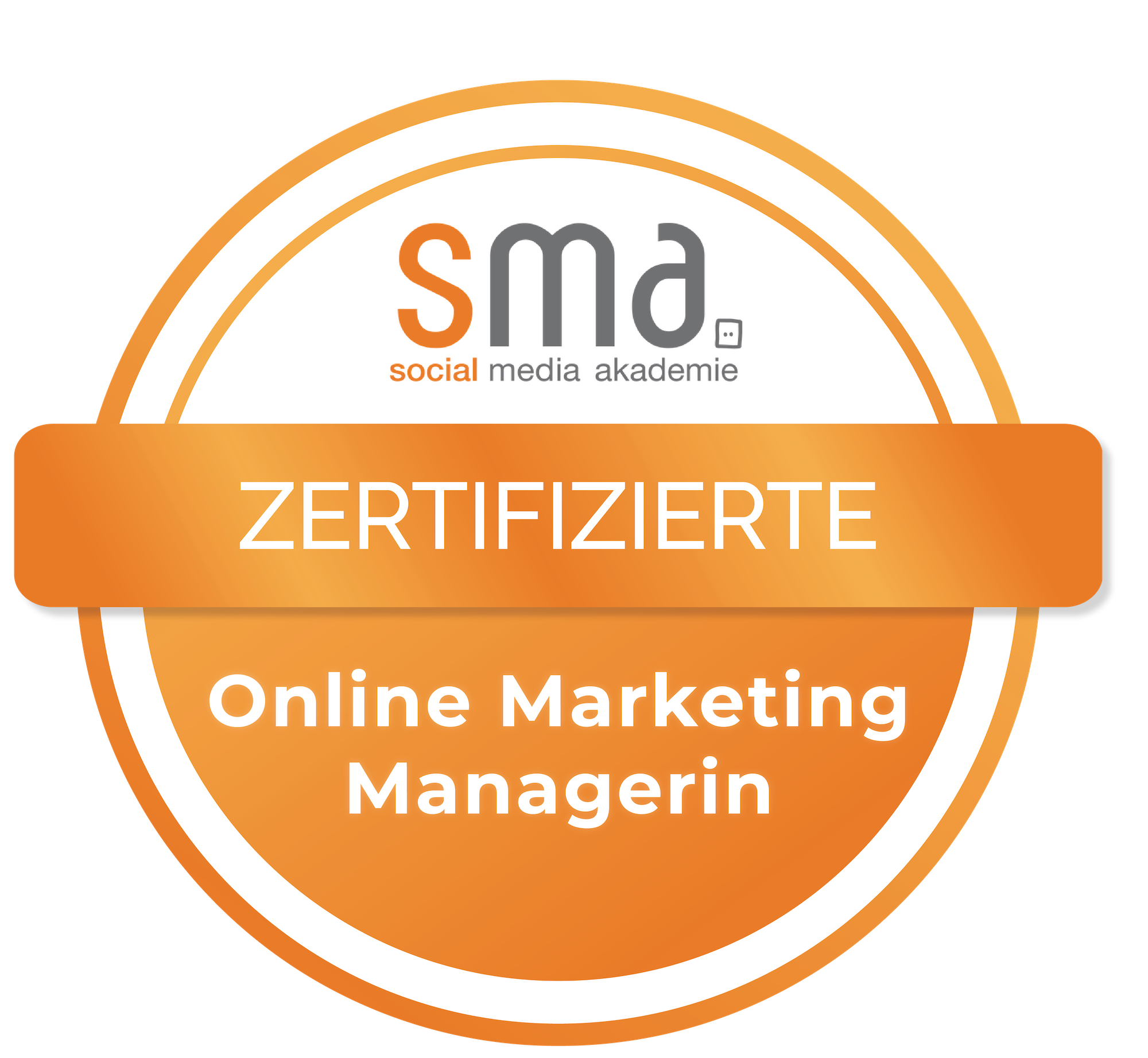 Social Media Akademie Badge Online Marketing Managerin